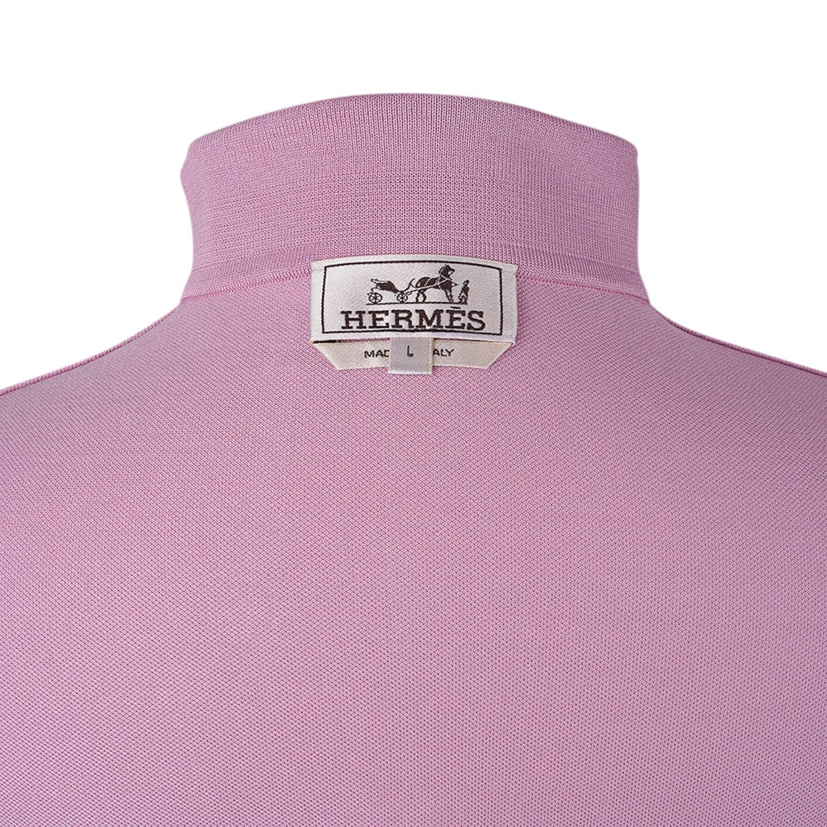 H embroidered buttoned polo shirt