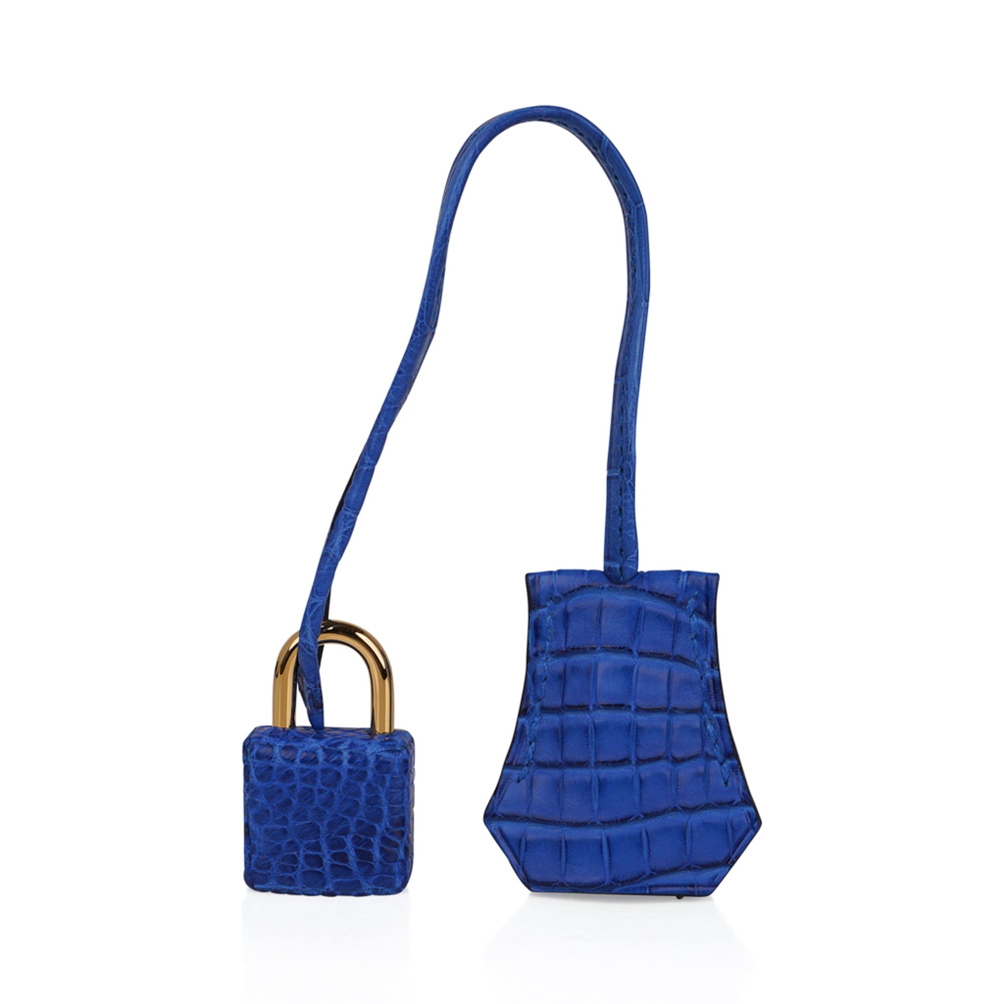Women :: Bags :: Hermès Birkin 25 Alligator Blue Sapphire Matte Gold  Hardware - The Real Luxury