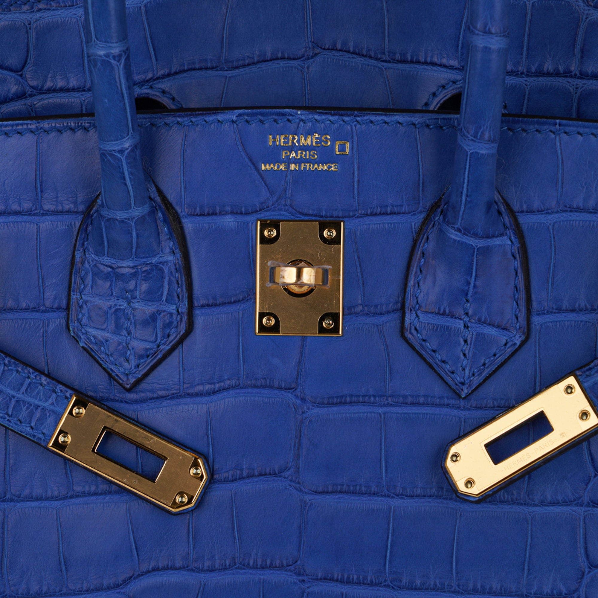 Hermès Birkin 25 Beton Matte Alligator Gold Hardware Bag For Sale at 1stDibs