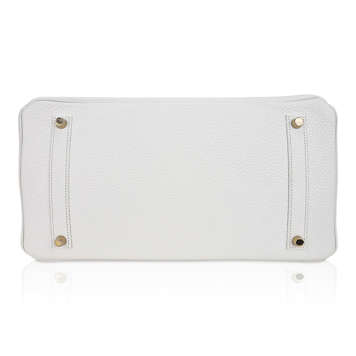 White Clemence Retourne Kelly 35 Gold Hardware, 2009, Handbags &  Accessories, 2022