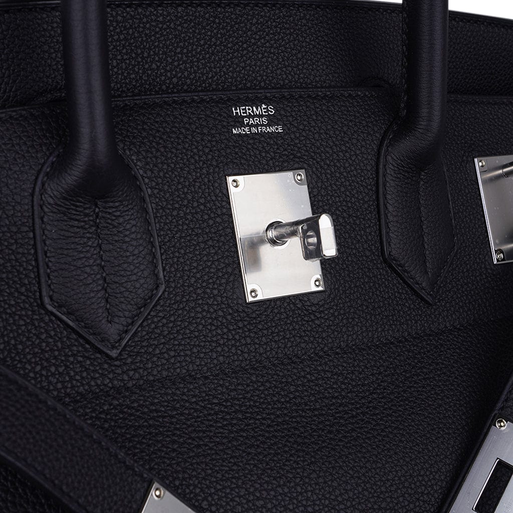 Hermès Birkin 40 Noir (Black) HAC Togo Palladium Hardware PHW