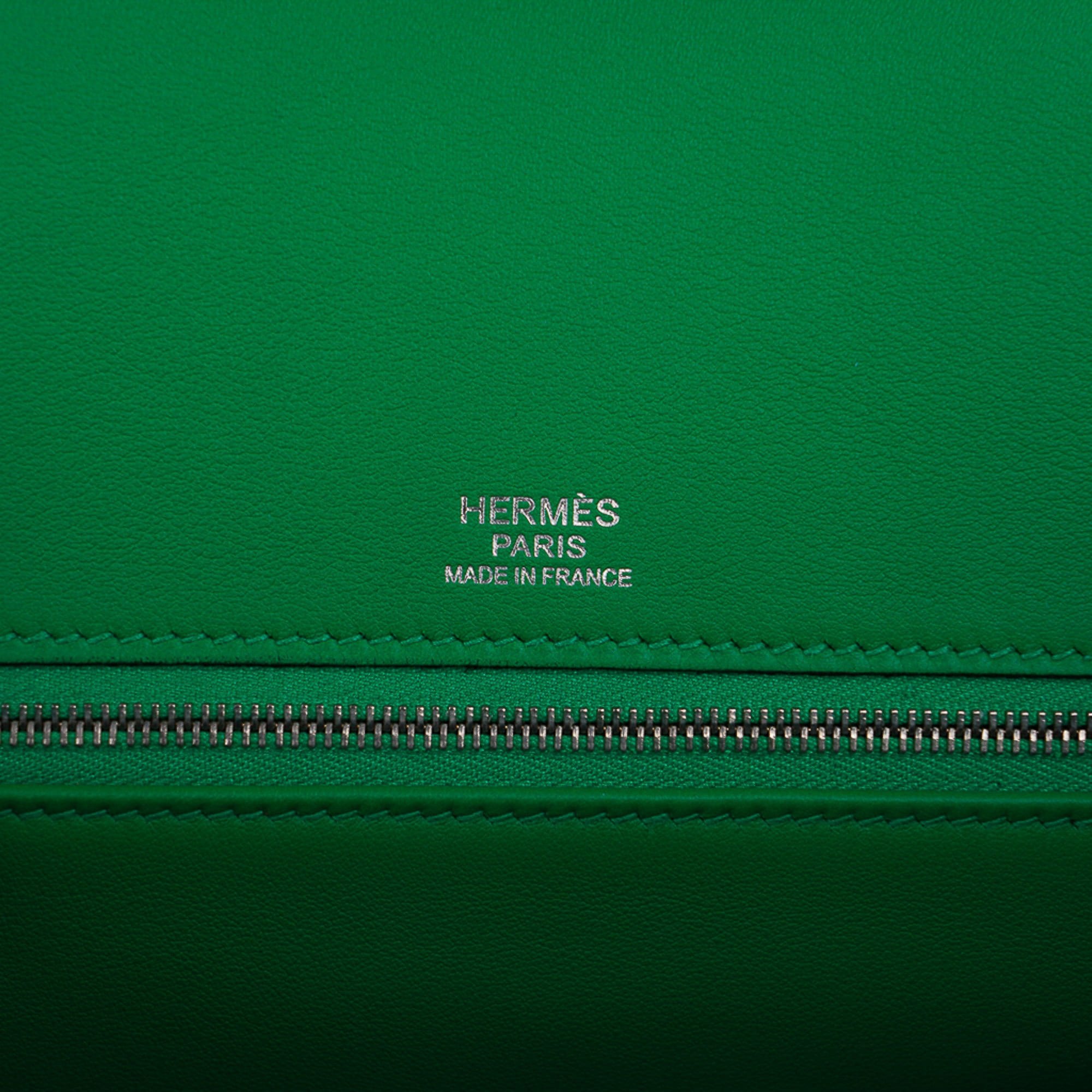 Hermes Birkin 30 Ghillies Limited Edition Bag Bamboo Palladium