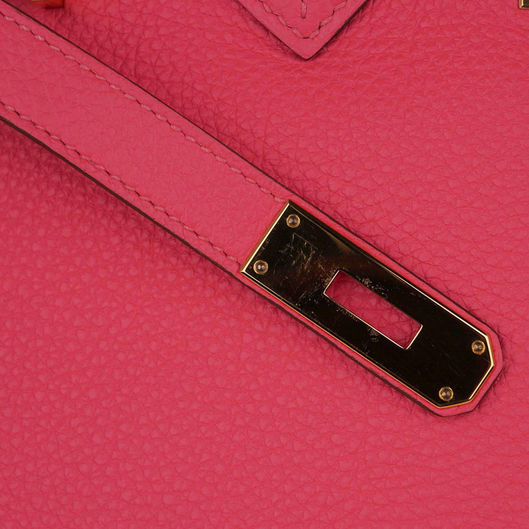 Hermes Birkin 35 Bag Rose Lipstick Pink Togo Gold Hardware – Mightychic