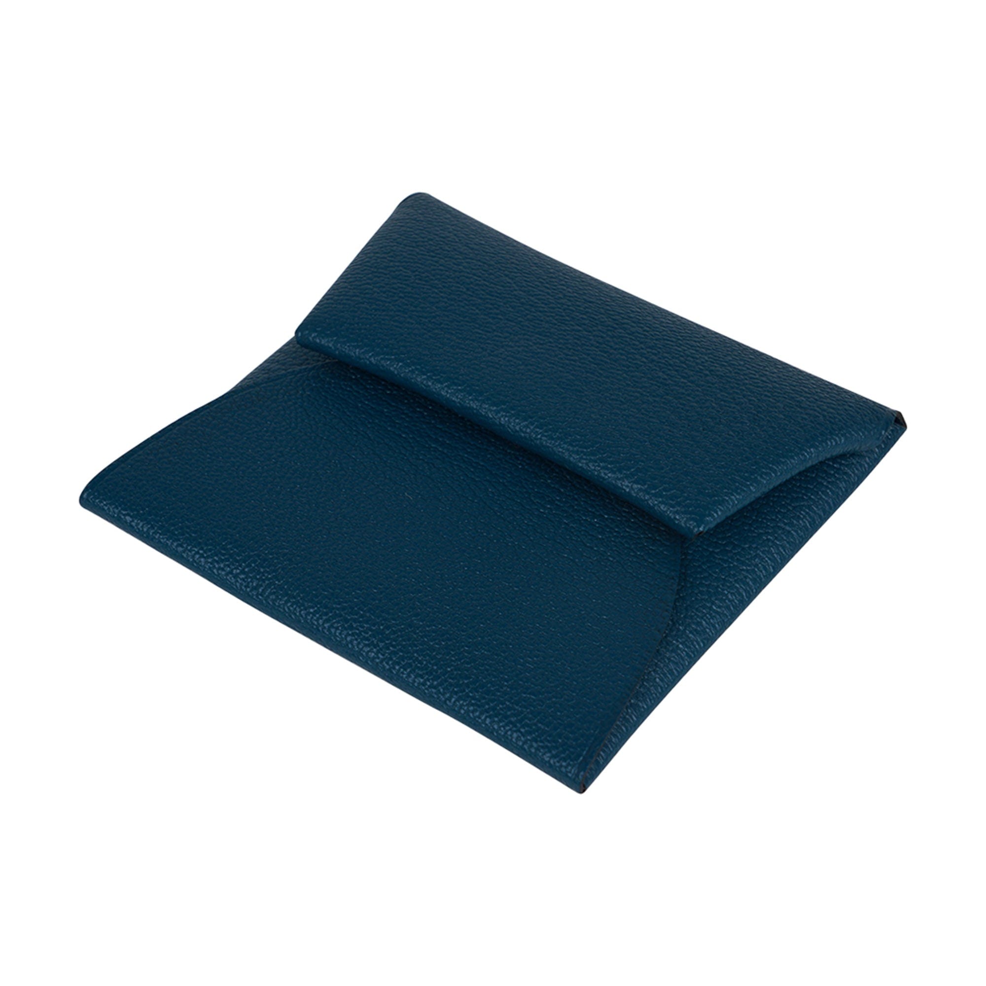 Hermes Bleu de France Evercolor Leather Bastia Change Purse