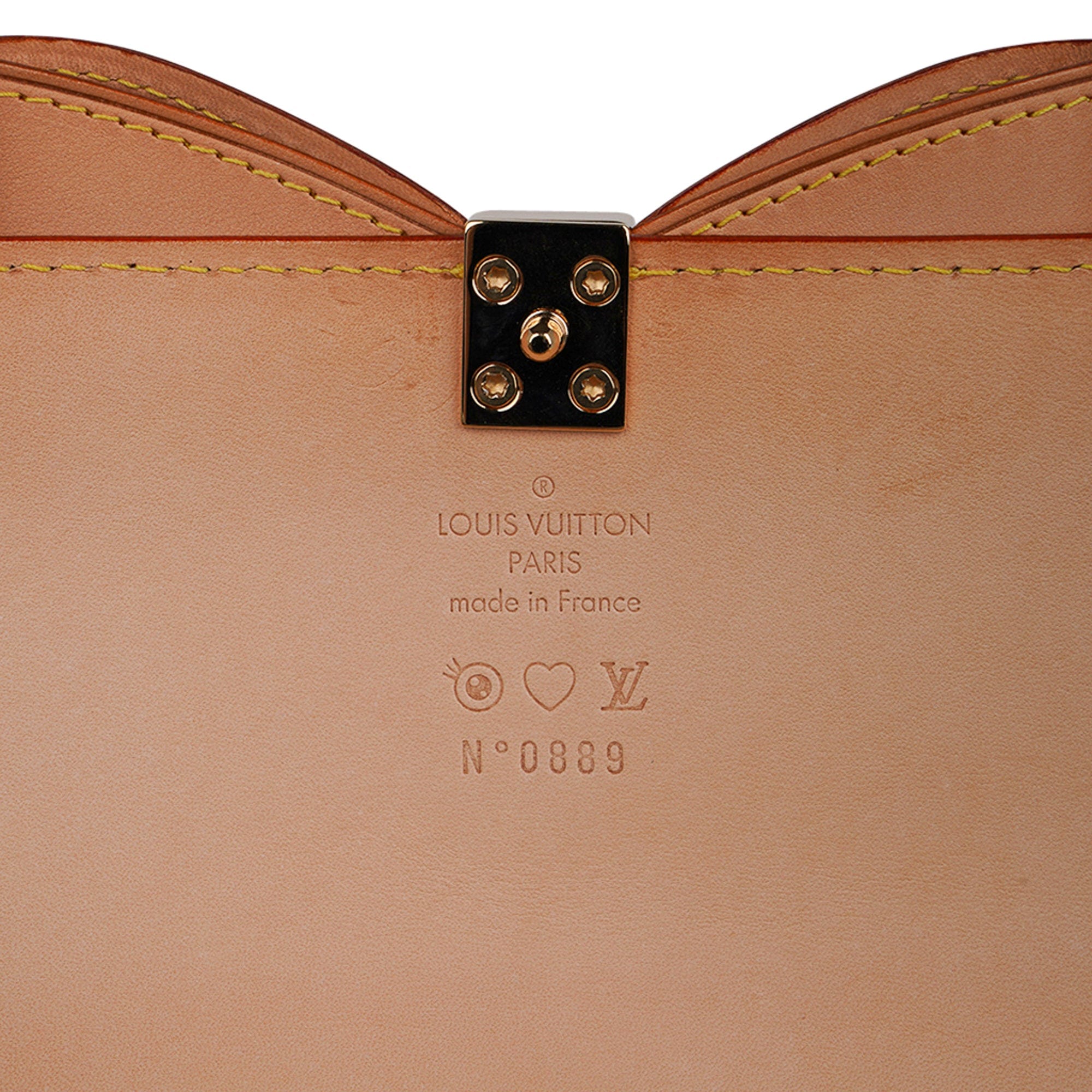 Takashi Murakami x Louis Vuitton White Monogram Multicolore Eye Love You Handbag