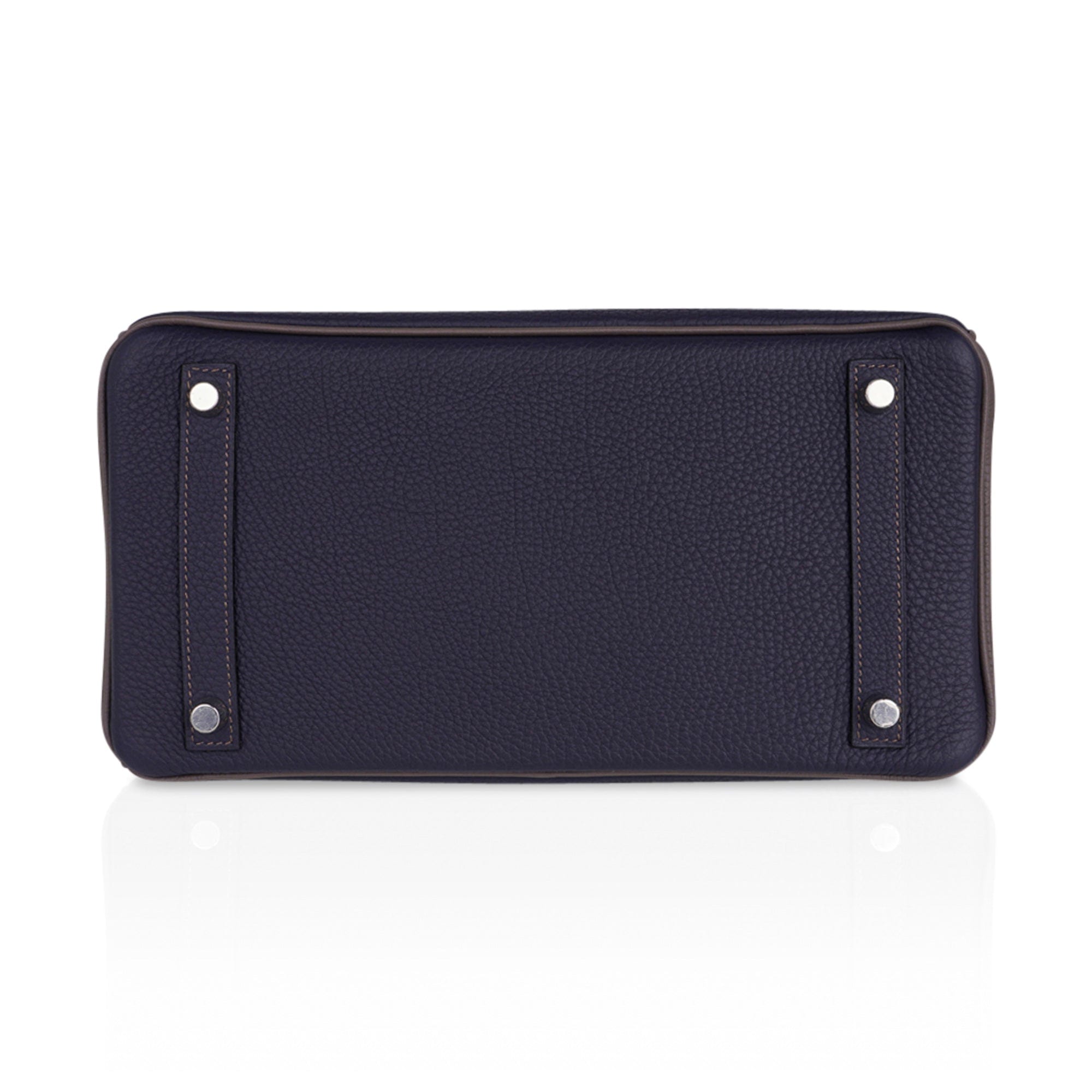 Hermès - Authenticated Birkin 30 Handbag - Leather Blue Plain for Women, Very Good Condition