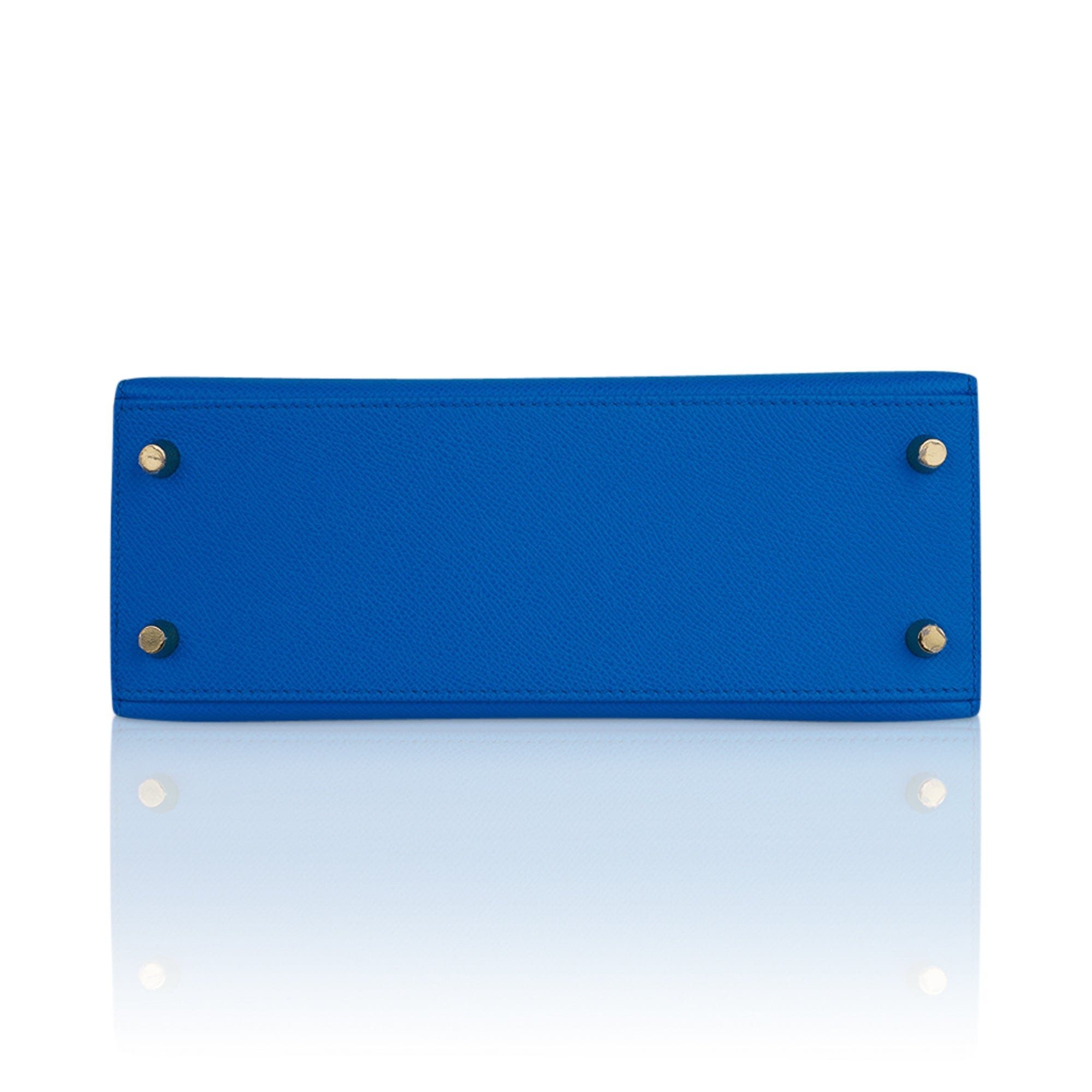 Hermes Kelly 28 Sellier Blue Indigo Epsom Leather Gold Hardware Bag 20 –  Lux Addicts