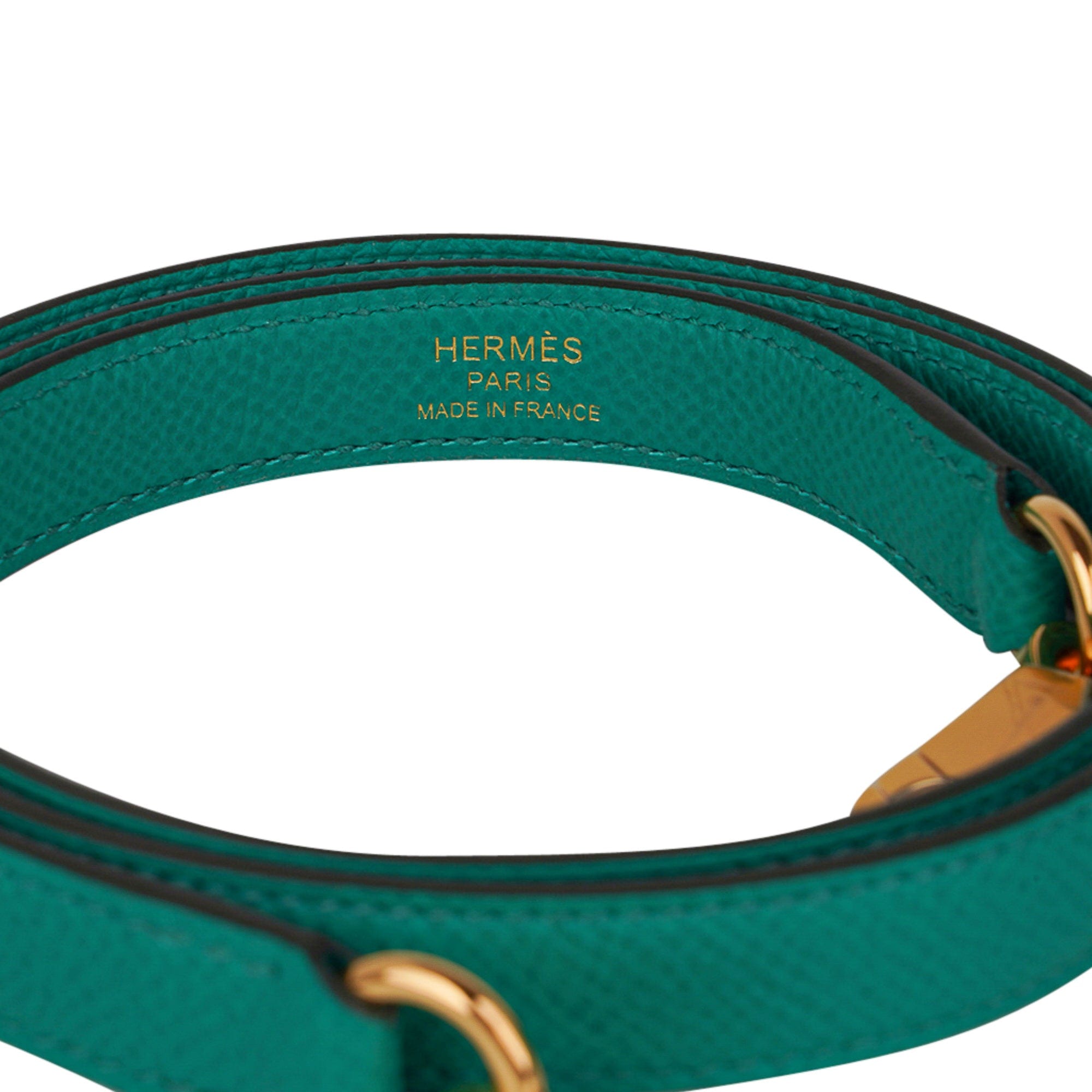 Hermes Tri-Color Bleu Brume, Vert Jade & Gold Epsom Sellier Kelly 25cm –  Madison Avenue Couture