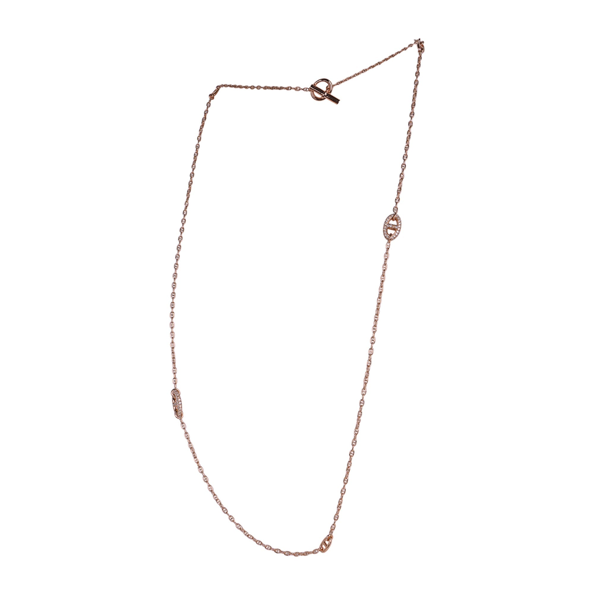 Hermes New Farandole Diamond Rose Gold Earrings – Mightychic