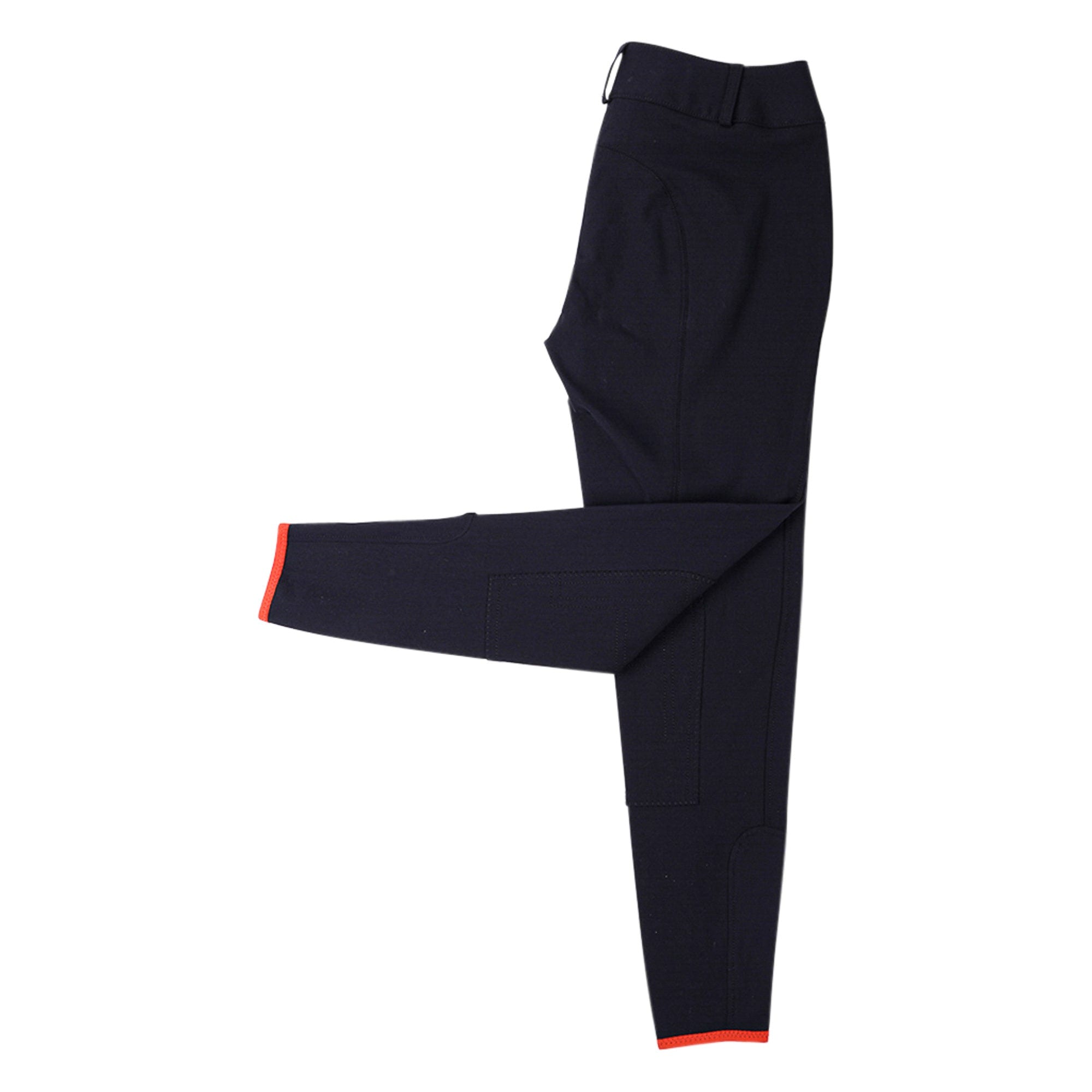 Hermes Swing Dressage Breeches Pant Black / Orange Trim 38 / 4