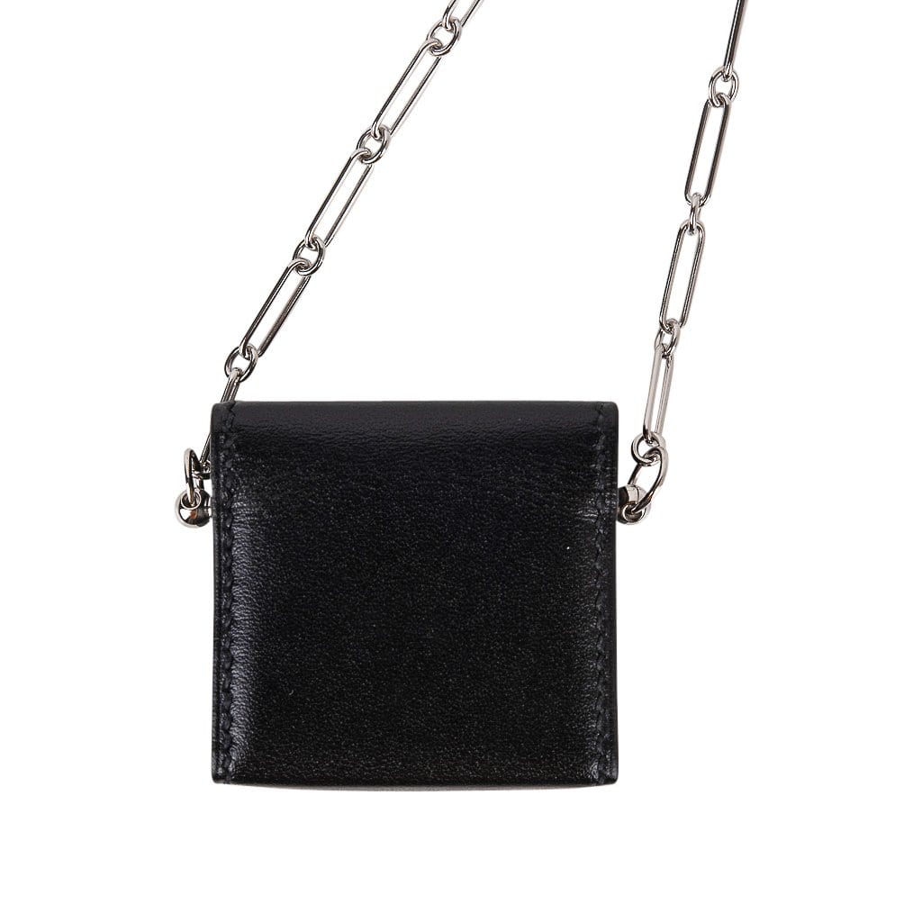 Hermès clutch bag/micro constance shoulder bag in black