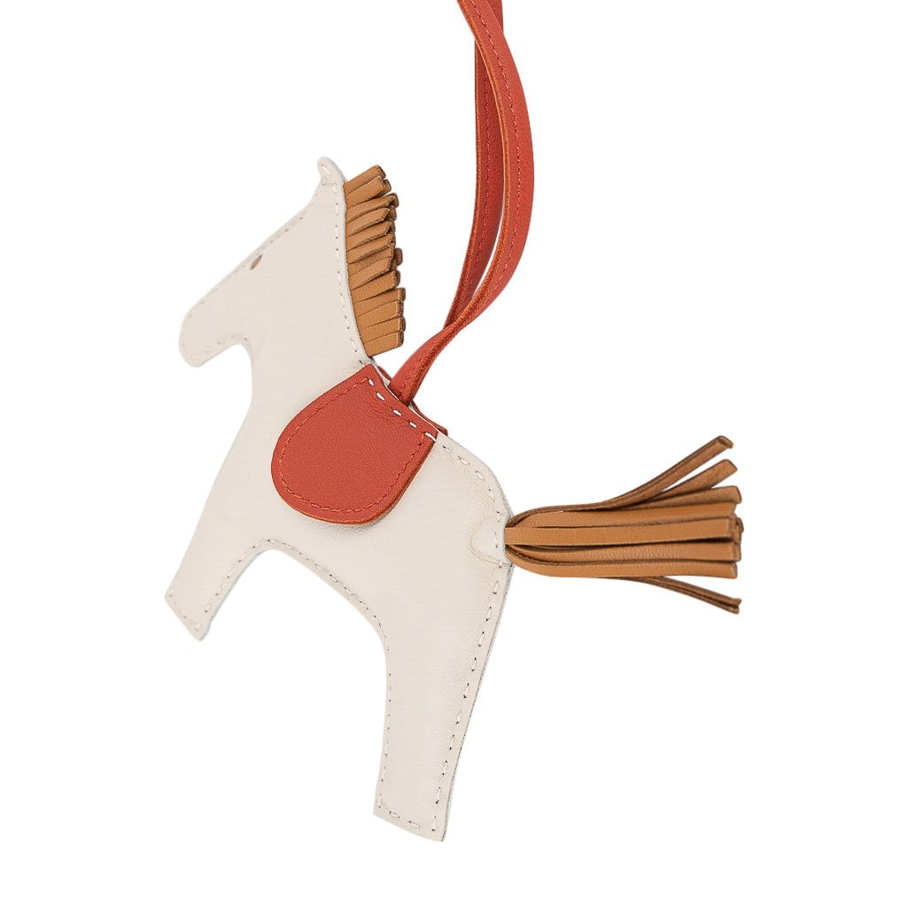 AUTHENTIC BNIB Hermes Rodeo Pegase Bag Charm with Receipt / Rodeo PM /  Hermes Craie / Rodeo Craie