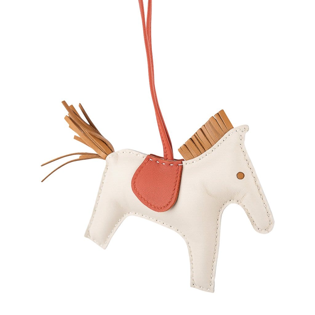 SOLD HERMES Rodeo Horse Bag Charm Feu Cornaline  Leather craft, Womens  fashion accessories, Bag charm