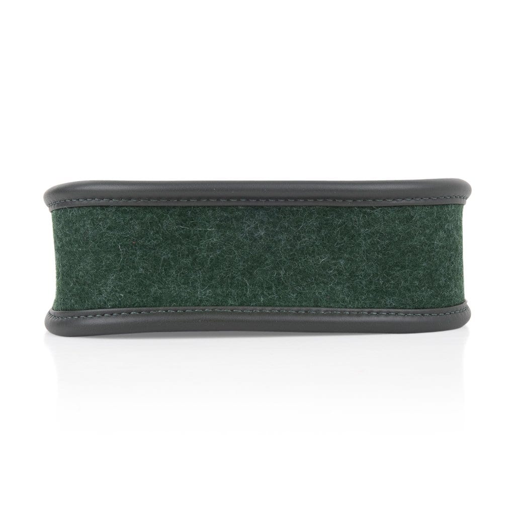 Hermes Evelyne TPM Bag Vert Anglais Feutre Vert Cypress Swift Leather Trim  • MIGHTYCHIC • 
