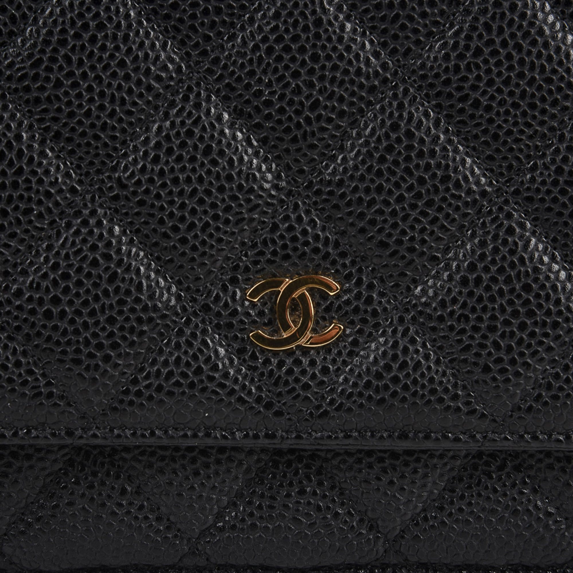Chanel Wallet on Chain WOC Caviar Black Quilted Leather Bag w/Box –  Mightychic