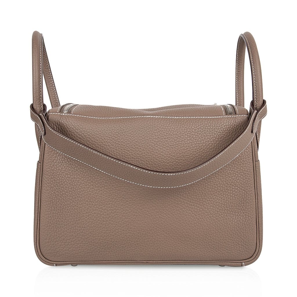 Replica Hermes Lindy 30cm Bag In Taupe Clemence Leather GHW