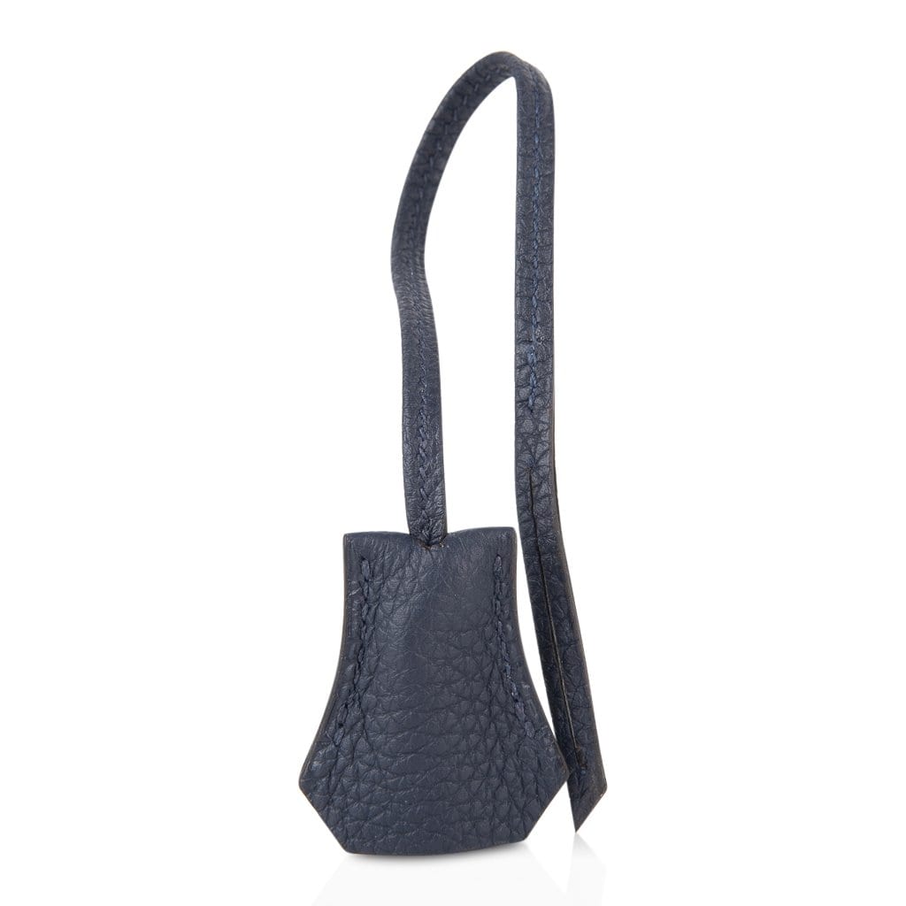 Hermes Sac A Depeche 27 Bag / Briefcase Limited Edition HSS Blue Nuit /  Etain • MIGHTYCHIC • 