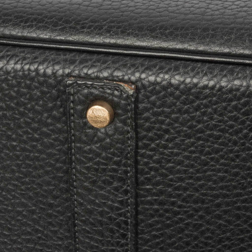 Pre-owned Hermes Brown Fjord Leather Birkin Hac Bag