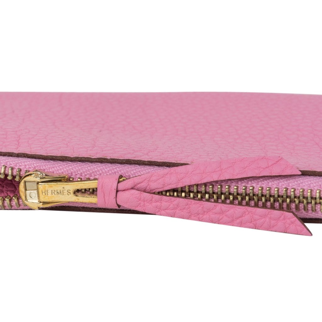 Hermès 5P Pink Togo Dogon Recto Verso Wallet