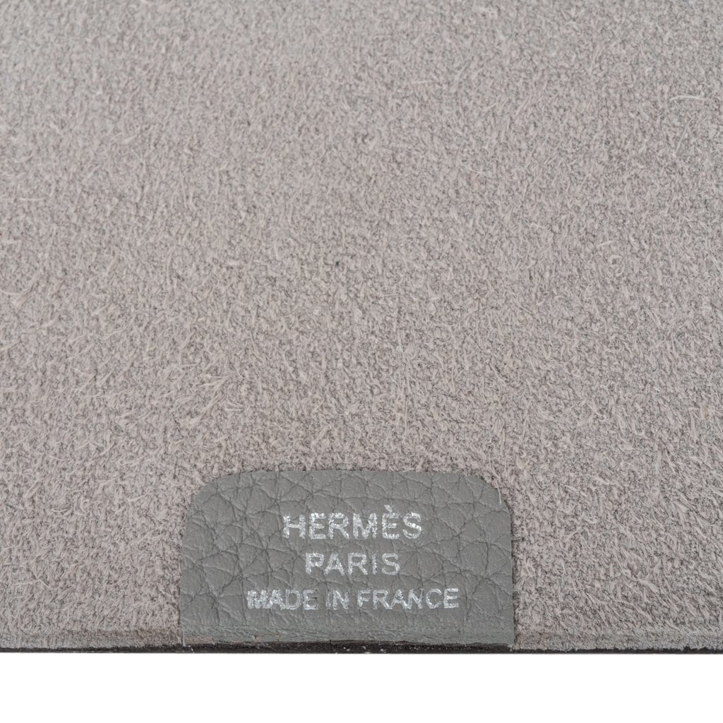 Hermes Ulysse Notebook Cover Gris Mouette PM Model with Lined Paper Refill