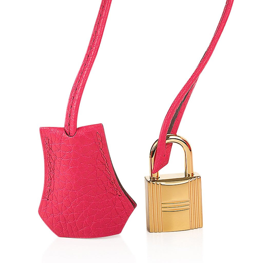 Hermès Birkin 30 Handbag in Etain color leather and Rose gold