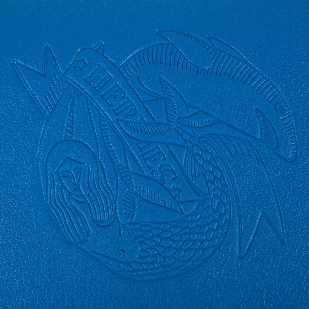 Hermes Calvi Sailor Tattoo Card Holder Blue Hydra Gris Perle Swift Leather