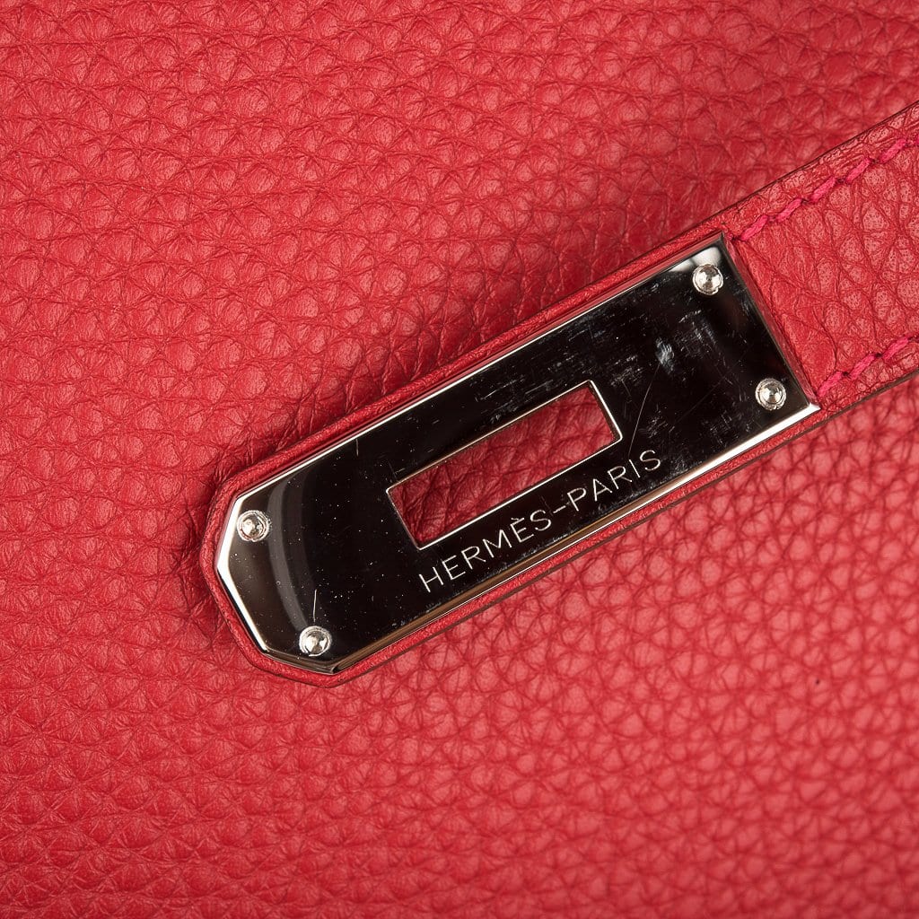 Hermès Birkin 30 Rouge Casaque Togo Palladium Hardware PHW — The