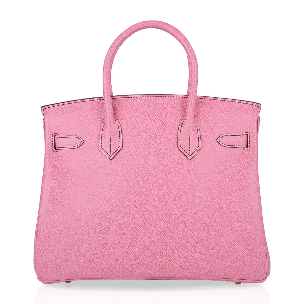Pink Birkin bag and Twilly.  Hermes bags, Burberry handbags