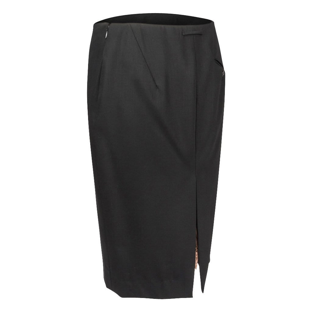 Jean Paul Gaultier Skirt Rear Vent with Peek a Boo Slip 42 / 8 NWT