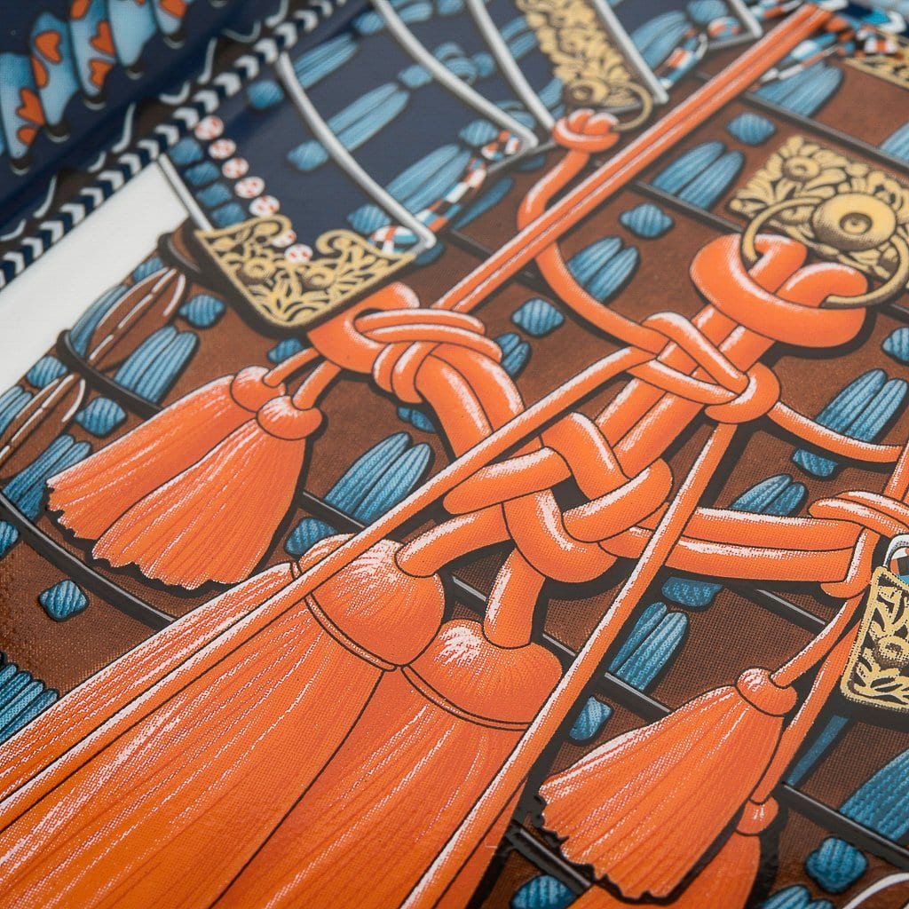 Hermes Change Tray Parures de Samourais Suit of Armor Porcelain Tray