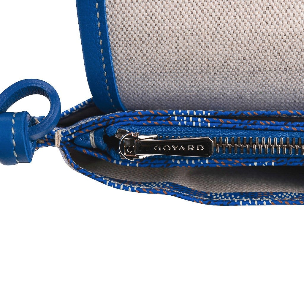 Goyard SAC CAP VERT - BLUE CIEL - Canvas Leather Clutch Bag - CLEAN - Ships  Free