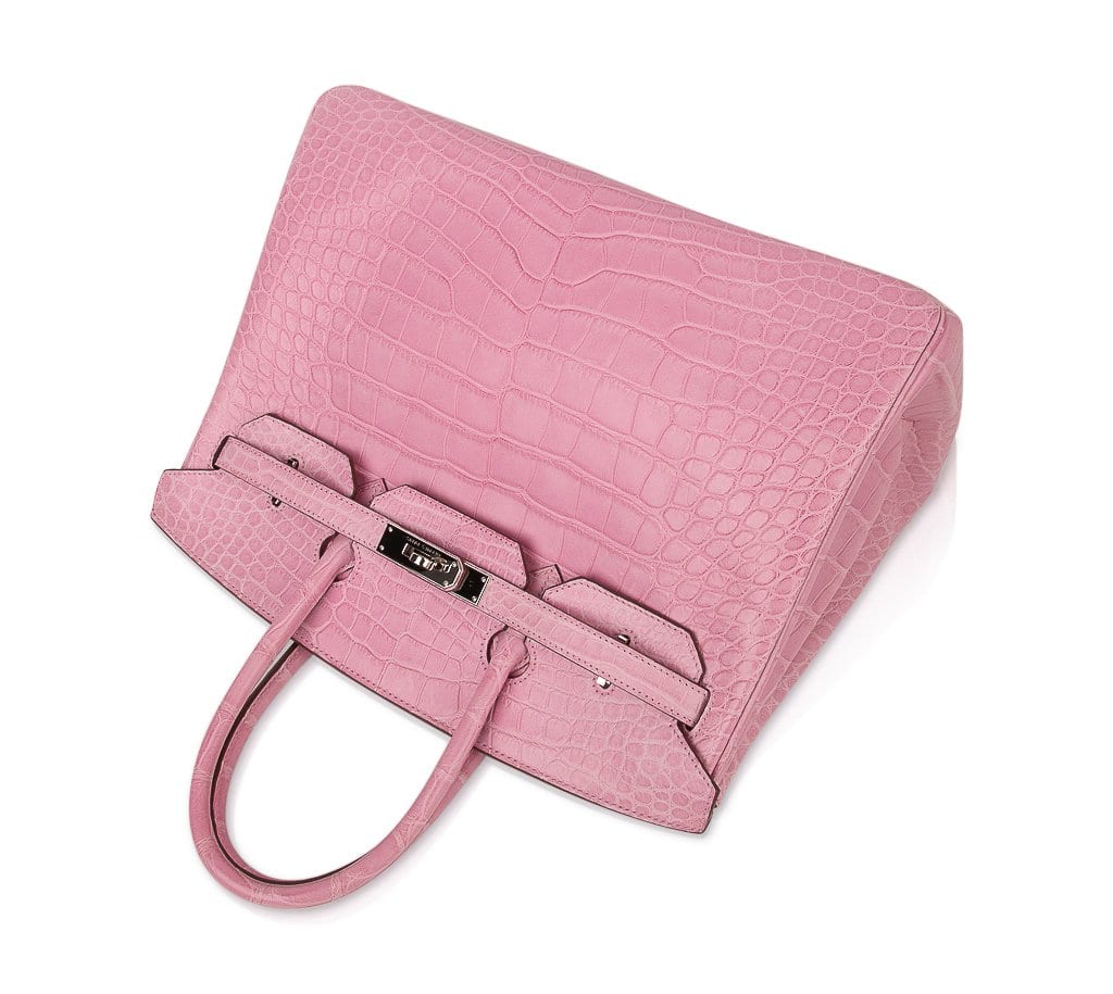 Hermès Birkin Bag 35 matte Crocodile Por. Pink PHW