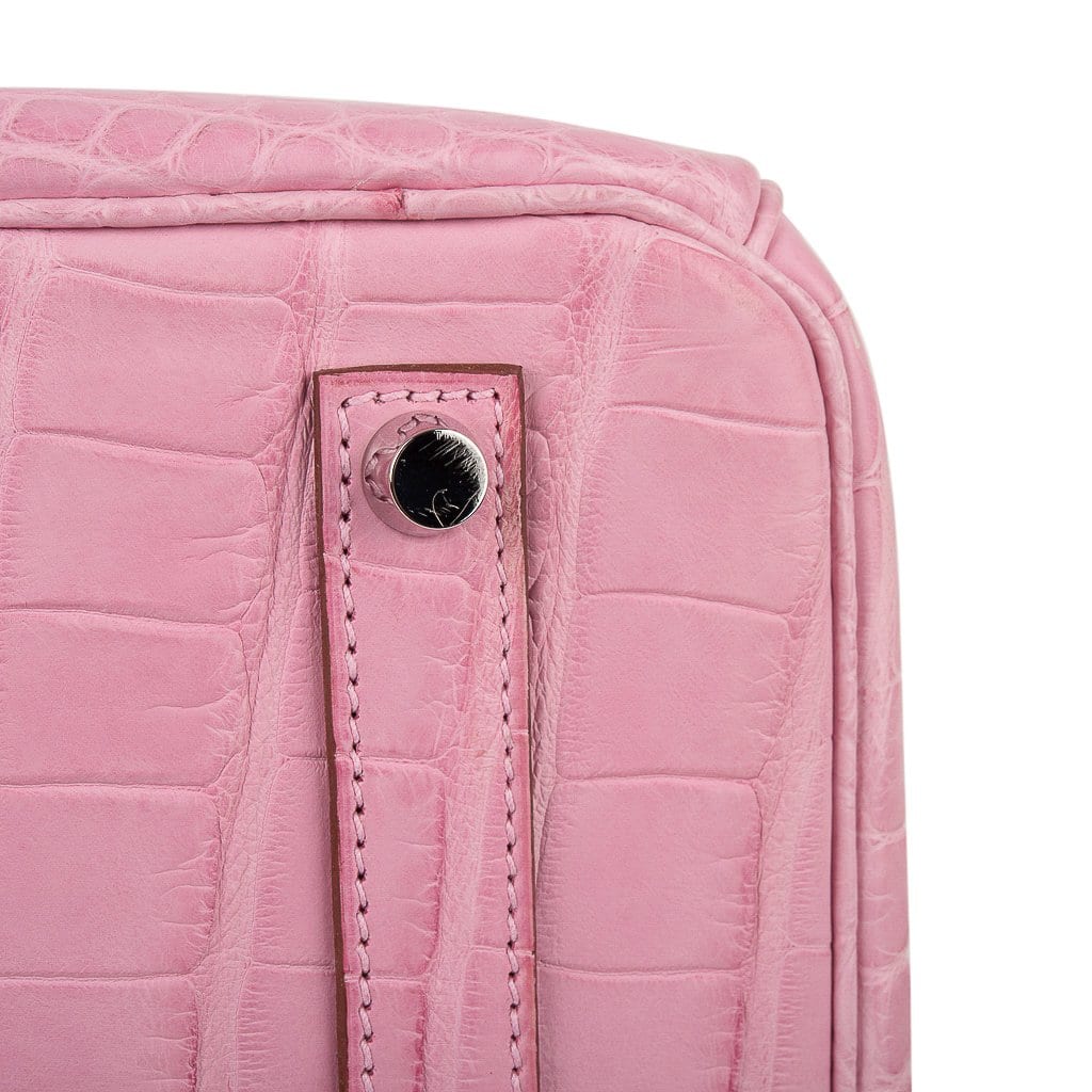 Birkin Travel Bag - Pink Crocodile – Ascot Shoes