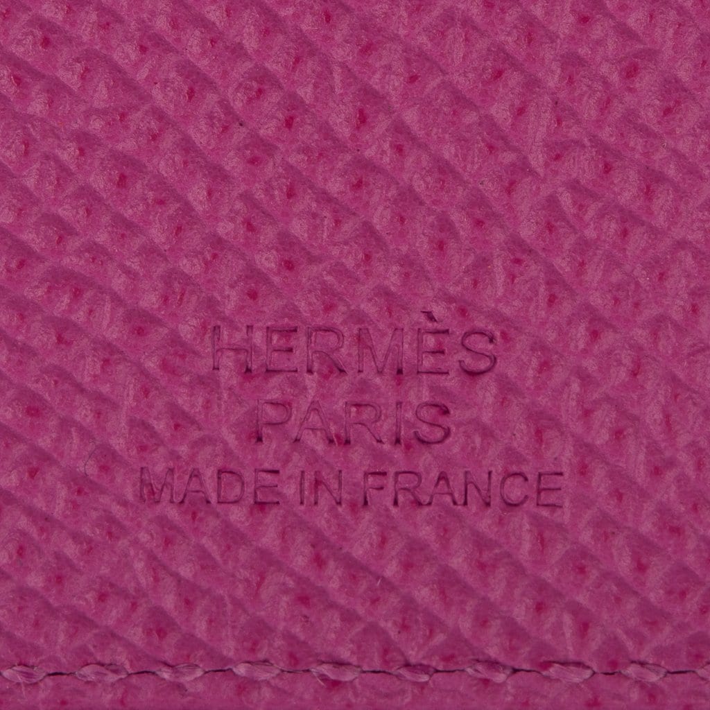 Hermes Tarmac Passport Holder Magnolia Hot Pink New w/Box