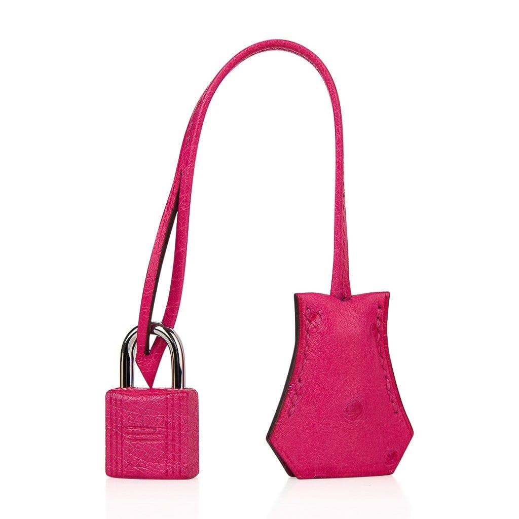 Limited Edition Rose Tyrien and Rouge Vif Ostrich Touch Birkin 25 Palladium  Hardware, 2022, Handbags & Accessories, 2023