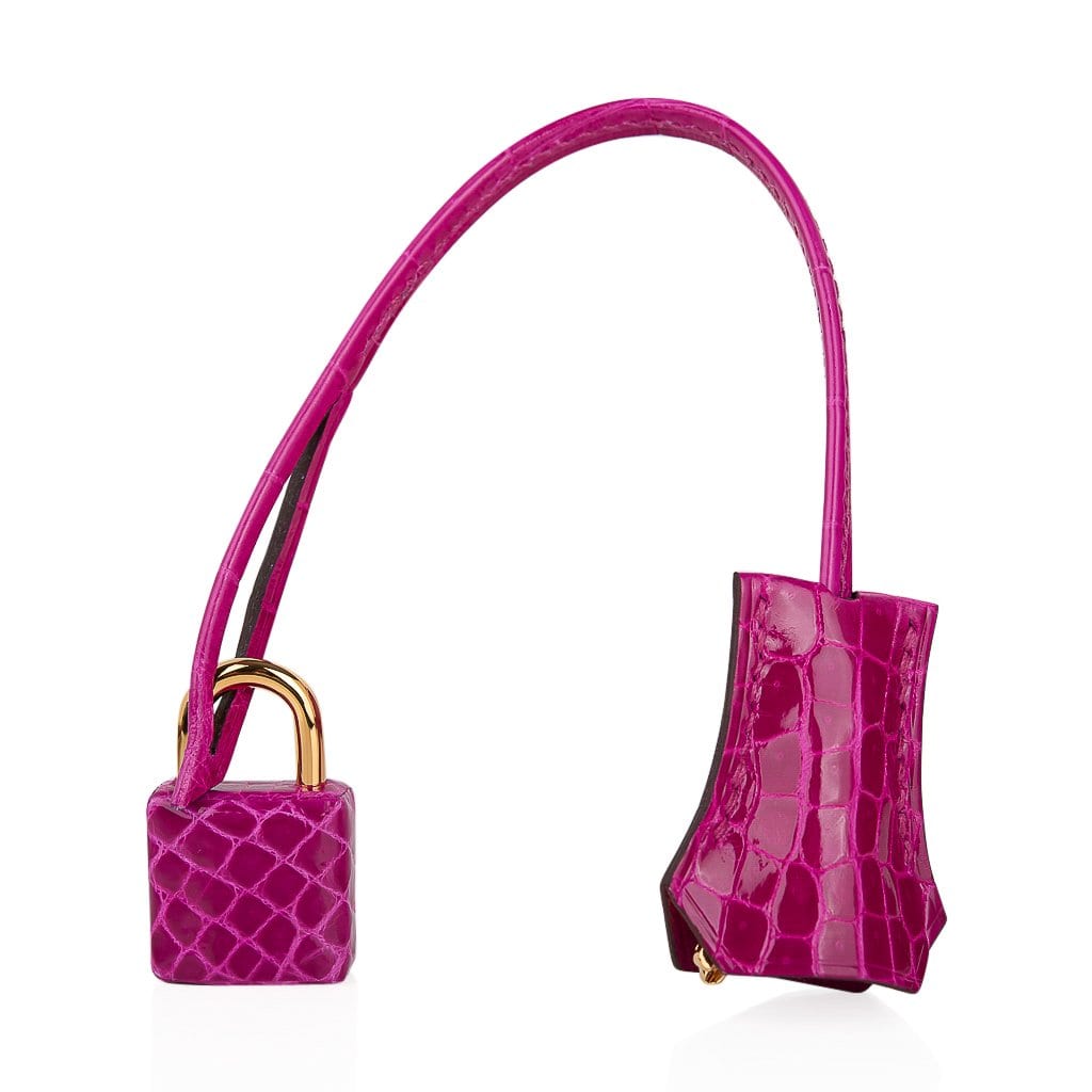 Replica Hermes Rose Purple Swift Kelly Danse Bag