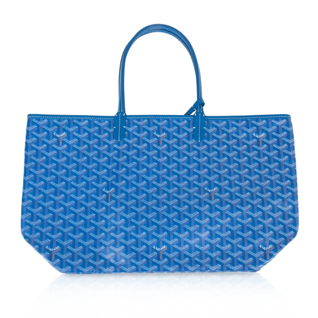 Goyard Saint Louis Claire Voie PM Tote bag with pouch canvas turquoise blue
