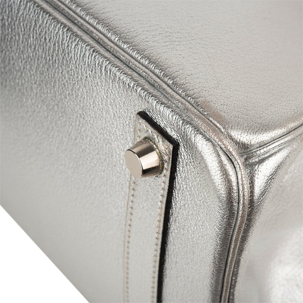 Hermès - Hermès Birkin 30 Swift Leather Handbag-Gold Silver Hardware
