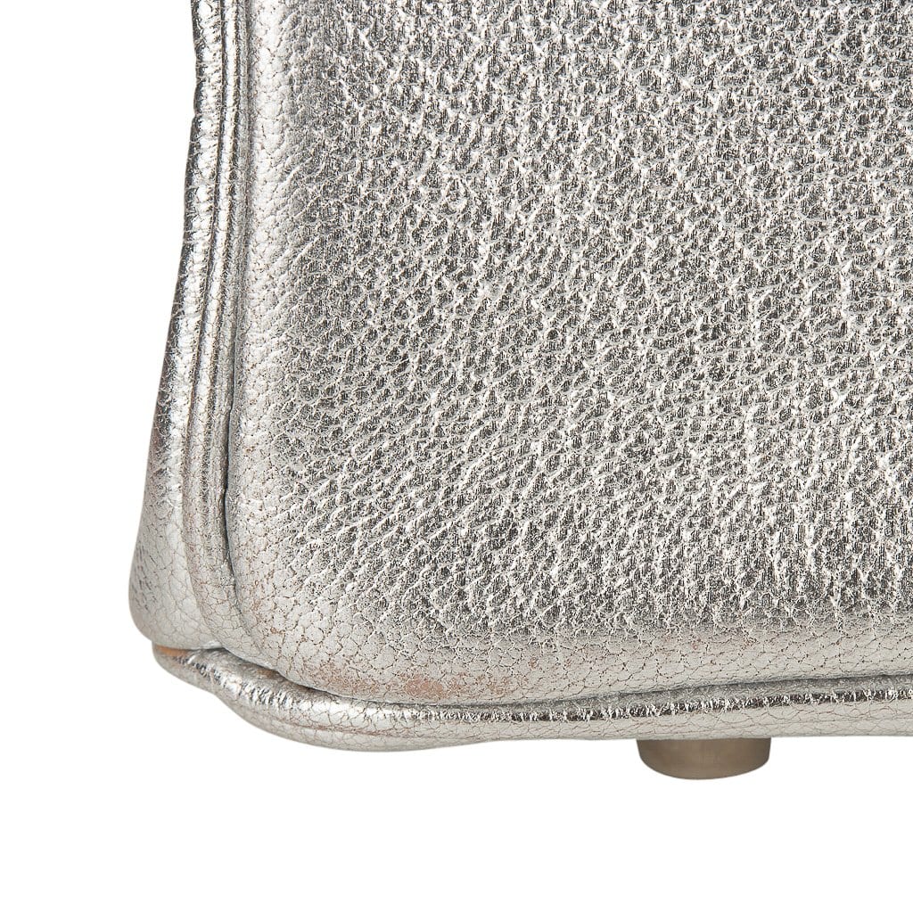 Limited Edition Silver Metallic Chèvre Birkin 30 Palladium Hardware, 2004, Handbags & Accessories, 2023