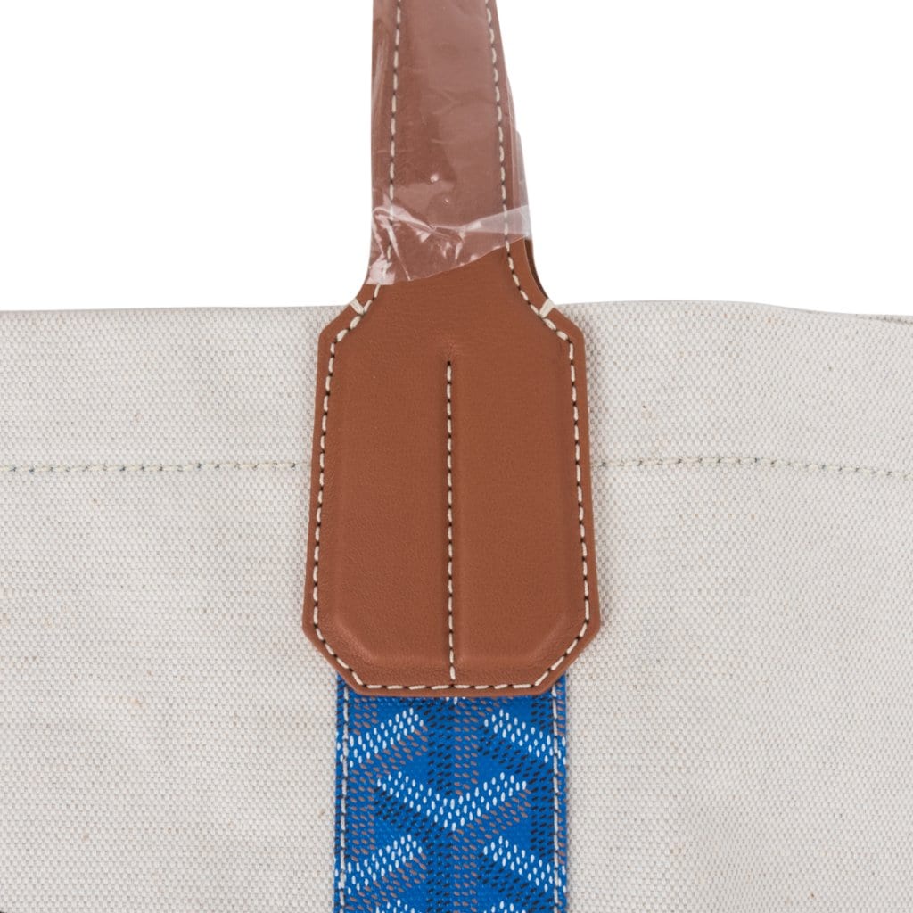 Goyard Blue And Brown Goyardine Canvas, Chevroches Calfskin, And Toile  Reversible Mediterranee St. Tropez Tote, 2015 Available For Immediate Sale  At Sotheby's