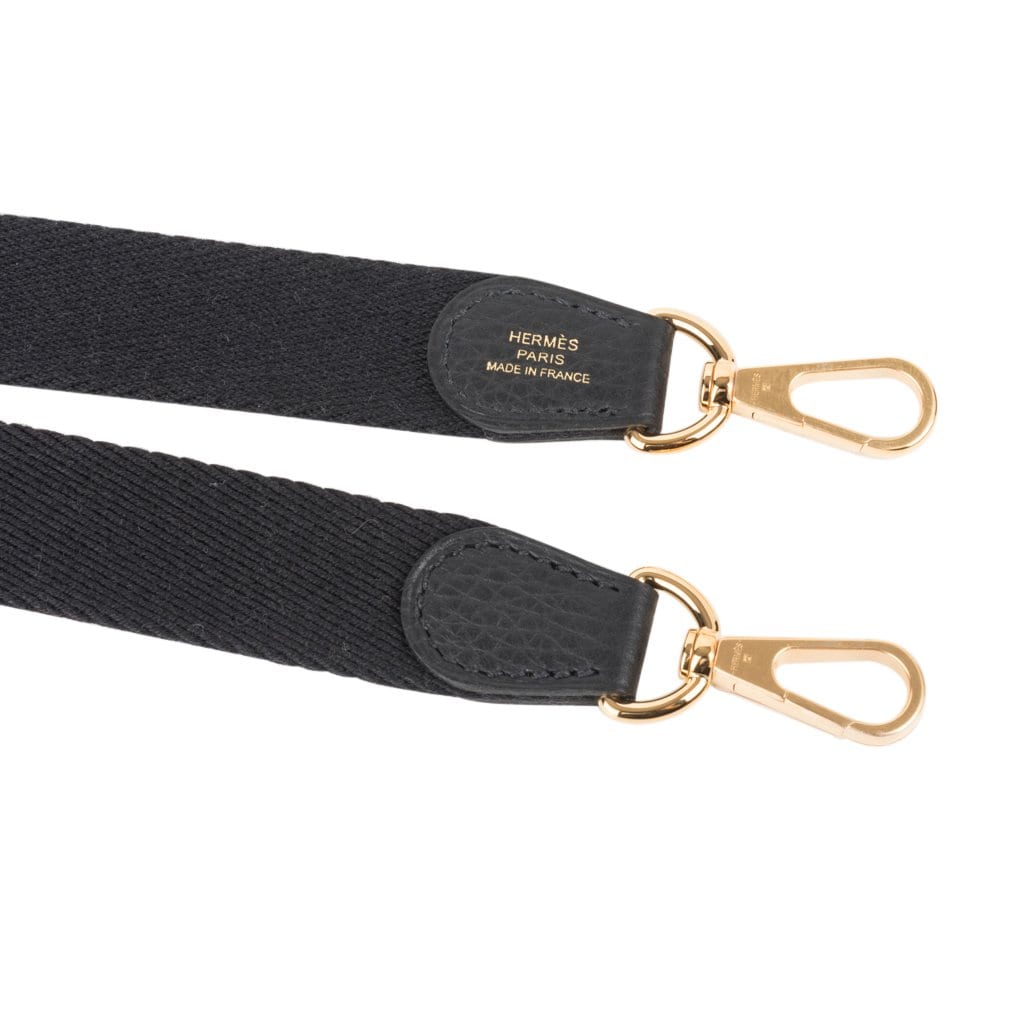 Hermes Mini Evelyne TPM Bag Black Clemence Leather with Gold Hardware