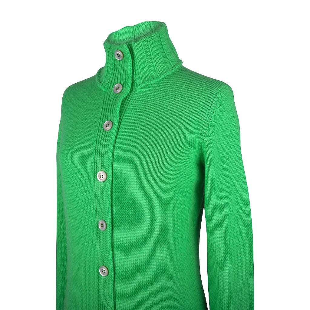 Malo Sweater Cardigan Lush Green Cashmere  42 / 8