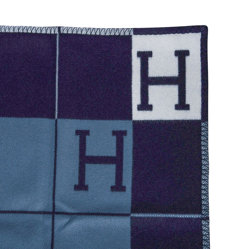 Hermes Blanket Avalon I Signature H Caban Ecru Throw