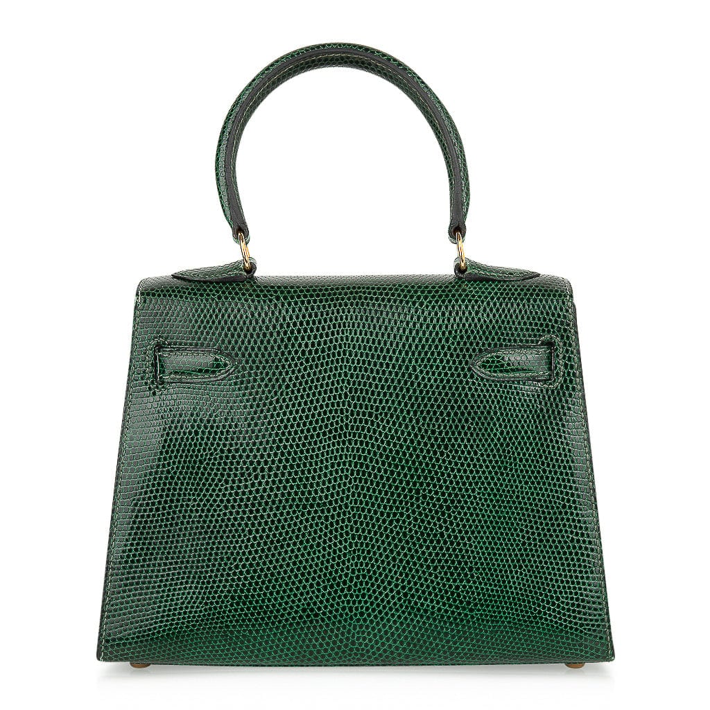 Hermes Kelly Mini lizard handbag - ShopStyle Shoulder Bags