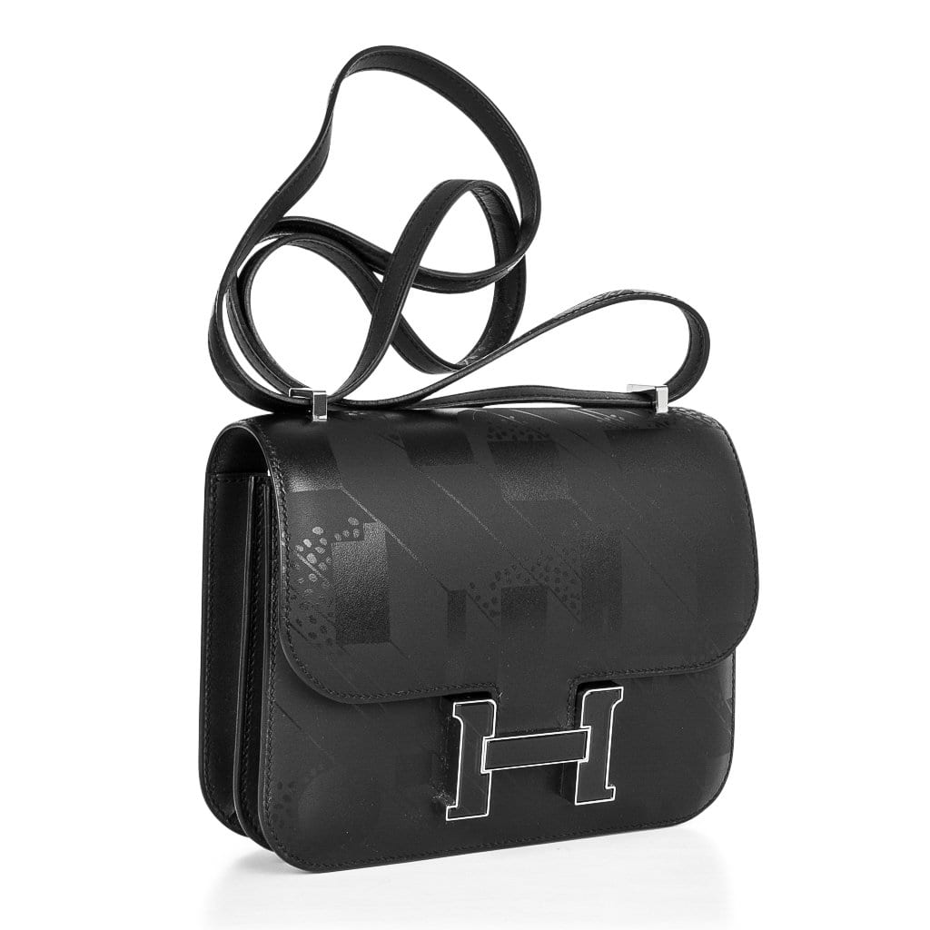 HERMES Constance 24 Noir Epsom Gold Hw - Timeless Luxuries