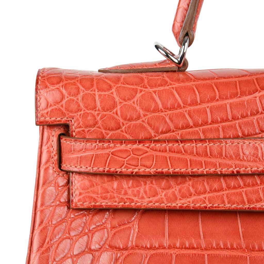 Hermès Special Order Tri-Colour Alligator Leather 35cm Kelly Bag