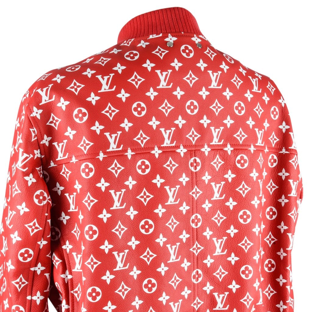 Louis Vuitton X Supreme Leather Monogram Bomber Jacket