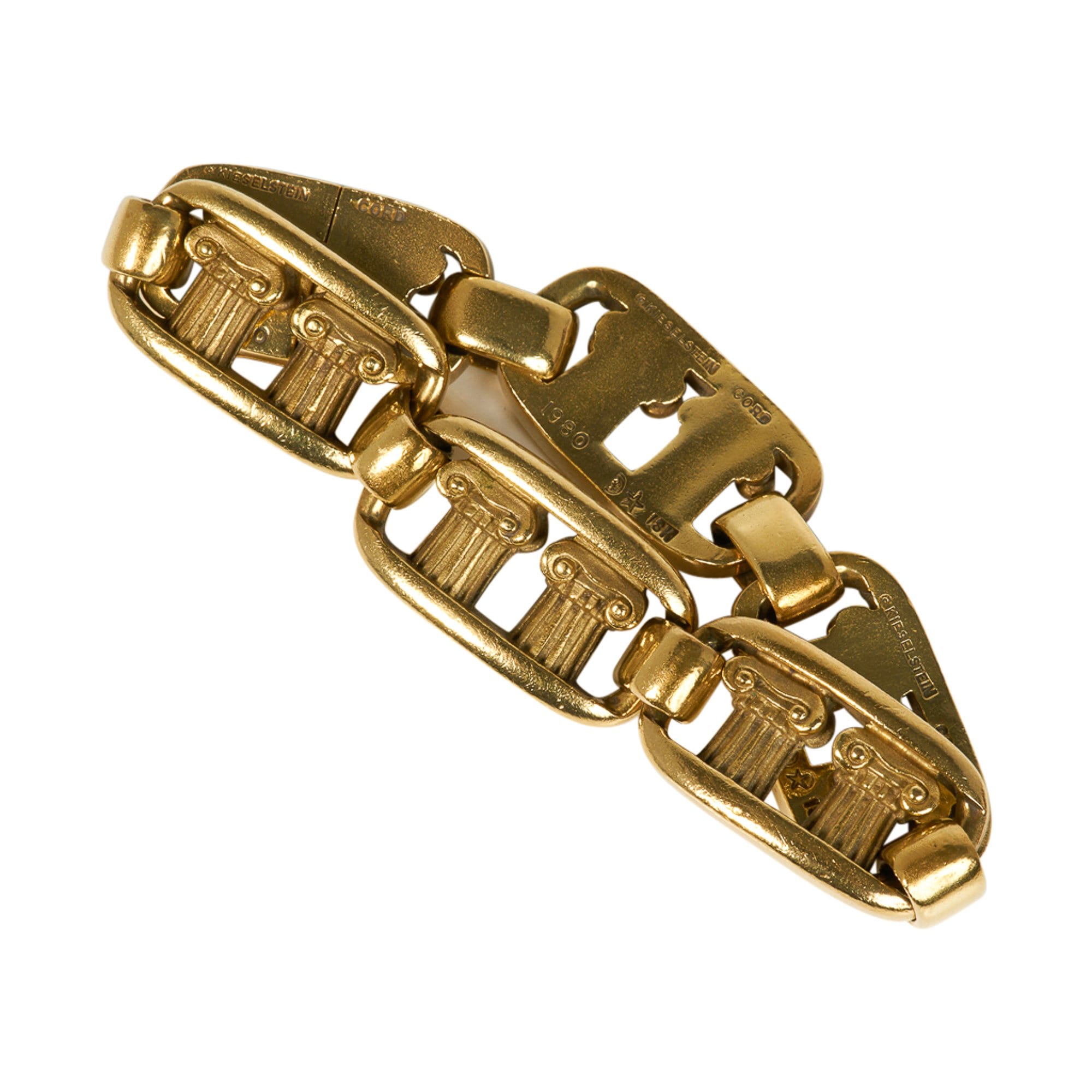 Barry Kieselstein-Cord 18K Gold Column Bracelet Vintage