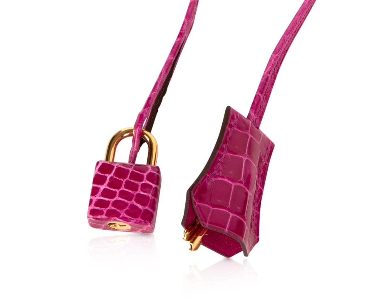 Hermes Rose Scheherazade Hot Pink GHW Crocodile Birkin 30 Handbag