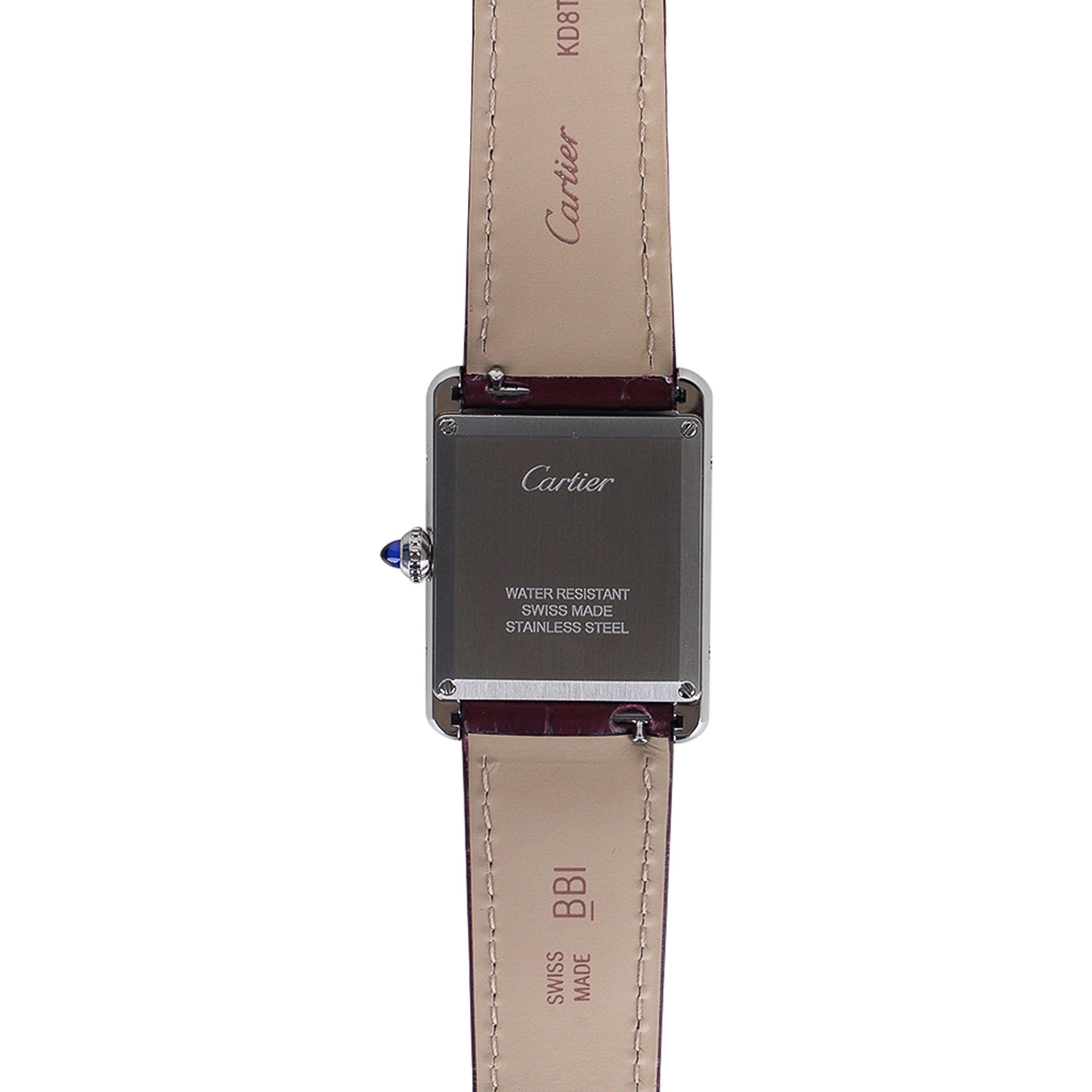 Cartier Tank Must de Cartier Watch Burgundy 2021 Limited Edition New w/ Box
